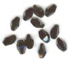1 12x8mm Jet Swarovski Polygon Bead